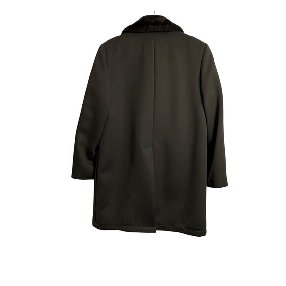 Vintage Mens Zero King 36S Brown Wool Coat Faux Fur Collar & Lining - Picture 3 of 13